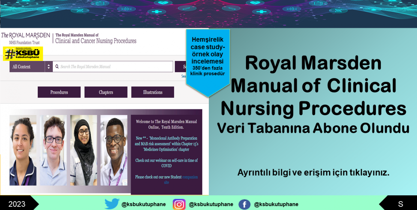 Royal Marsden Manual of Clinical Nursing Procedures Veri Tabanı